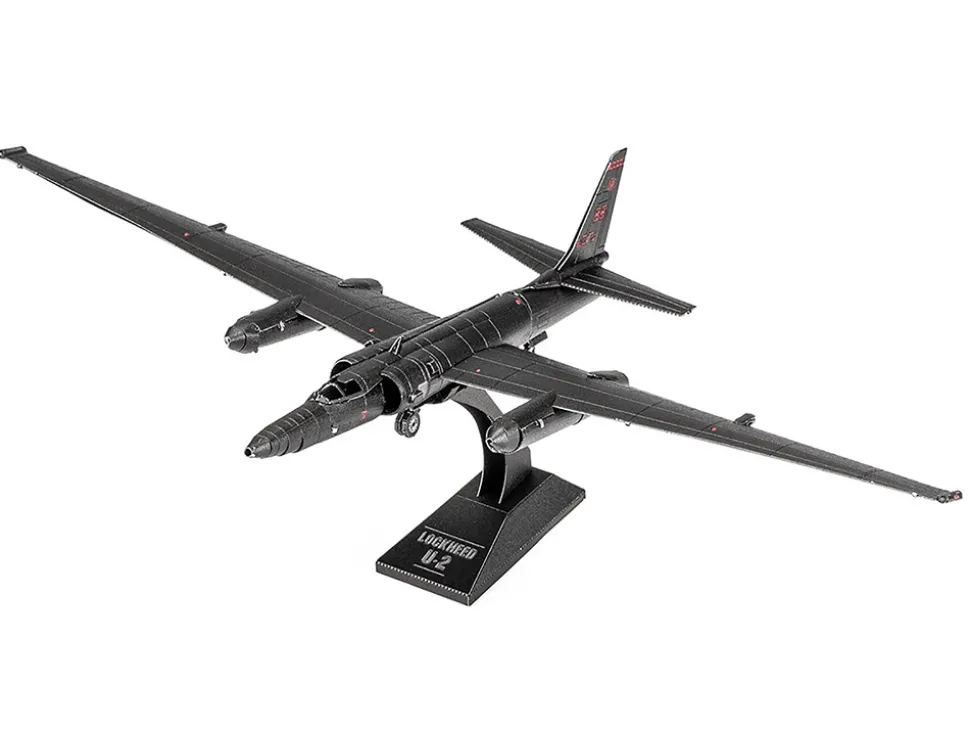Model Kit Lockheed Martin U-2 Dragon Lady Aircraft "United States Air Force" (Moderate Difficulty) Steel Model by Metal Earth