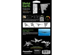 Model Kit Northrop Grumman B-2 Spirit Stealth Bomber Aircraft (Moderate Difficulty) Steel Model by Metal Earth