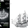 Model Kit Queen Anne's Revenge Ship (Challenging Difficulty) Steel Model by Metal Earth