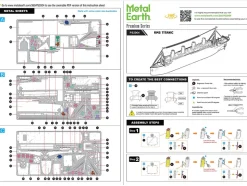 Model Kit RMS Titanic Ship (Moderate Difficulty) Steel Model by Metal Earth