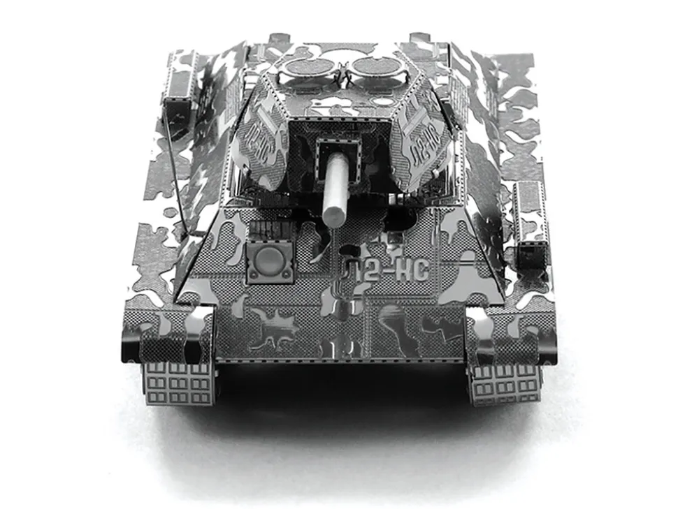 Model Kit Soviet T-34 Tank (Moderate Difficulty) Steel Model by Metal Earth