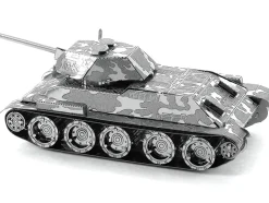 Model Kit Soviet T-34 Tank (Moderate Difficulty) Steel Model by Metal Earth
