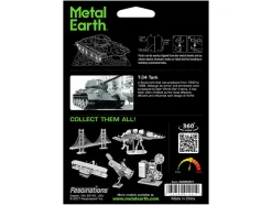 Model Kit Soviet T-34 Tank (Moderate Difficulty) Steel Model by Metal Earth