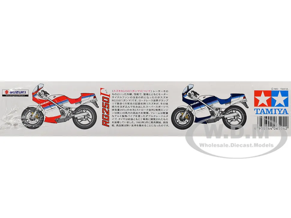 Model Kit Suzuki RG250 with Full Options Motorcycle 1/12 Scale Model by Tamiya