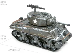Model Kit United States M4 Sherman Tank (Moderate Difficulty) Steel Model by Metal Earth