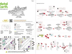Model Kit USS Arizona Battleship (Challenging Difficulty) Steel Model by Metal Earth