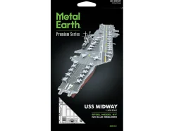 Model Kit USS Midway (CV-41) Aircraft Carrier (Challenging Difficulty) Steel Model by Metal Earth