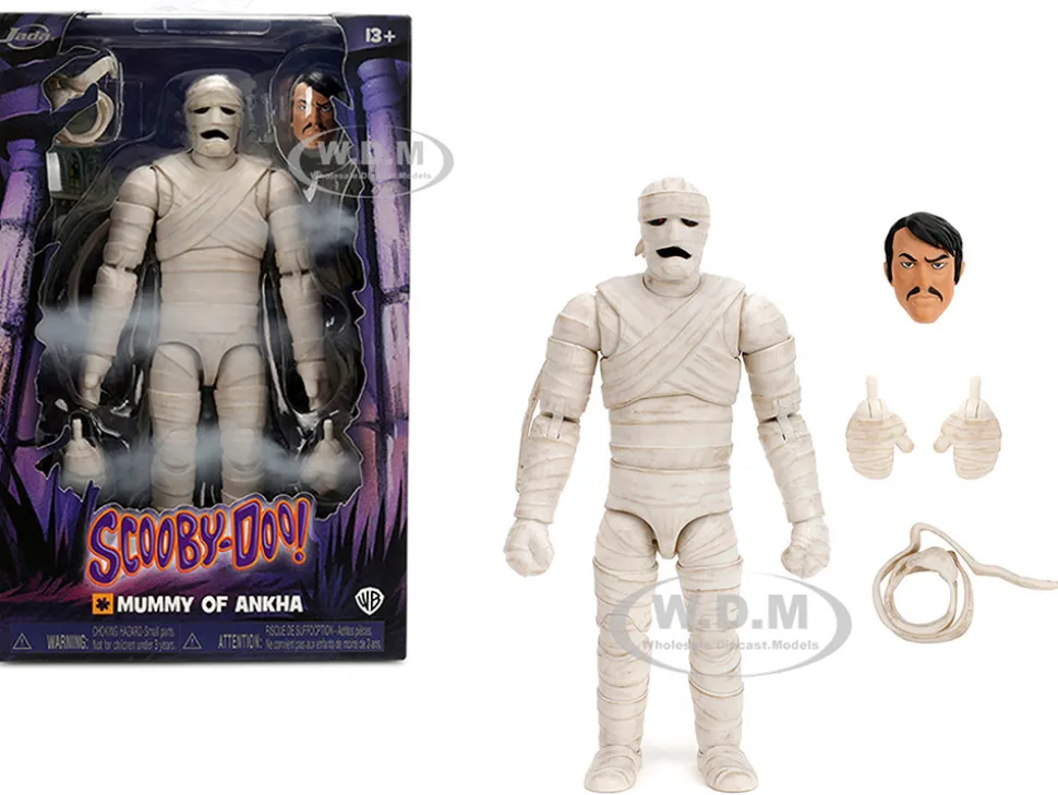 Mummy of Ankha 7" Moveable Figure with Accessories and Alternate Head and Hands "Scooby-Doo!" Franchise Model by Jada