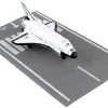 NASA Discovery Space Shuttle White United States with Runway Section Diecast Model Airplane Runway24 RW220