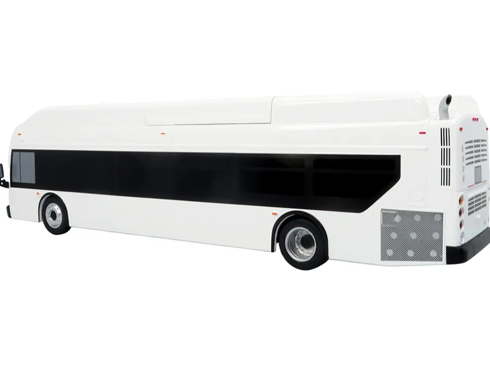 New Flyer Xcelsior Transit Bus Bank White "The Bus & Motorcoach Collection" Limited Edition to 504 Pieces Worldwide 1/43 Model by Iconic Replicas