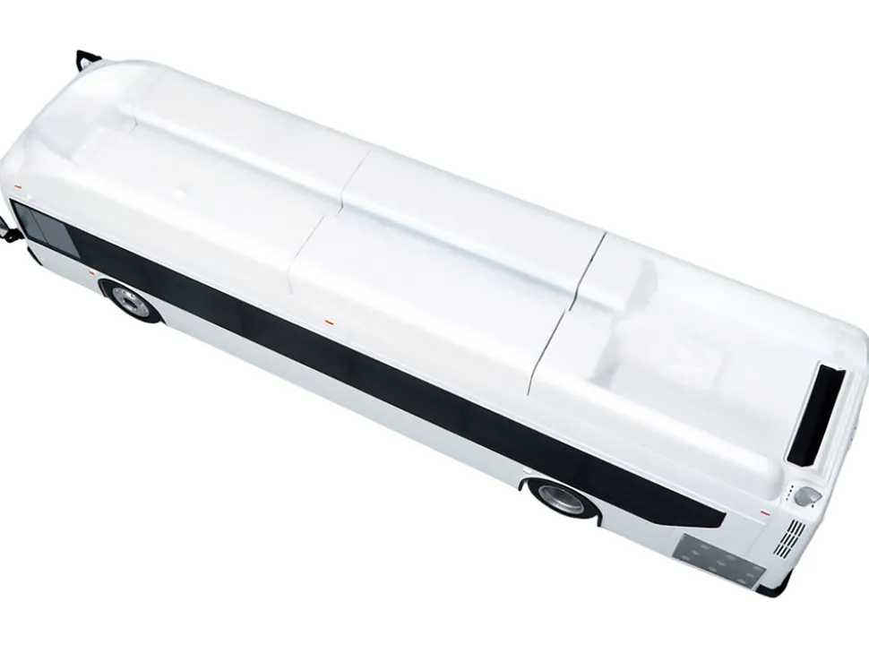 New Flyer Xcelsior Transit Bus Bank White "The Bus & Motorcoach Collection" Limited Edition to 504 Pieces Worldwide 1/43 Model by Iconic Replicas