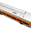 New Flyer Xcelsior Transit Bus Bank "Los Angeles Metro" Orange and Silver "The Bus & Motorcoach Collection" Limited Edition to 504 Pieces Worldwide 1/43 Model by Iconic Replicas