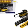 New Holland CR11 Dual-Wheeled Combine with 16-Row Corn Head and Draper Grain Head Yellow "Prestige Collection" Series 1/64 Diecast Model by ERTL TOMY