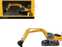 New Holland E 485 B Tracked Excavator Yellow 1/87 (HO) Diecast Model by Promotex