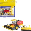 New Holland Speedrower 260 PLUS Self-Propelled Windrower Header Red Yellow 1/64 Diecast Model ERTL TOMY 13979