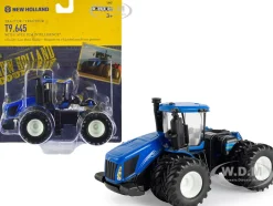New Holland T9.645 Tractor Dual Wheels Blue AVEC PLM Intelligence 1/64 Diecast Model ERTL TOMY 13947