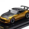 Nissan Fairlady Z Top Secret (RZ34) RHD (Right Hand Drive) Gold Metallic with Carbon Hood and Black Top 1/64 Diecast Model Car by Inno Models