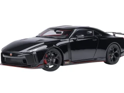 Nissan GT-R50 By ItalDesign Black and Matt Black 1/18 Model Car by Autoart