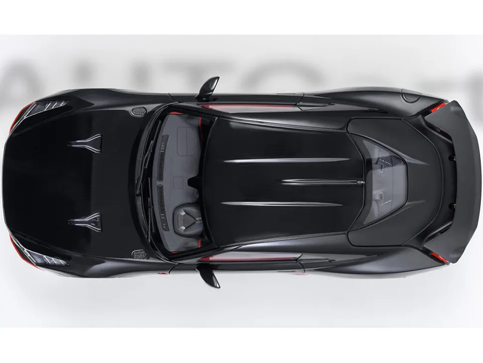 Nissan GT-R50 By ItalDesign Black and Matt Black 1/18 Model Car by Autoart