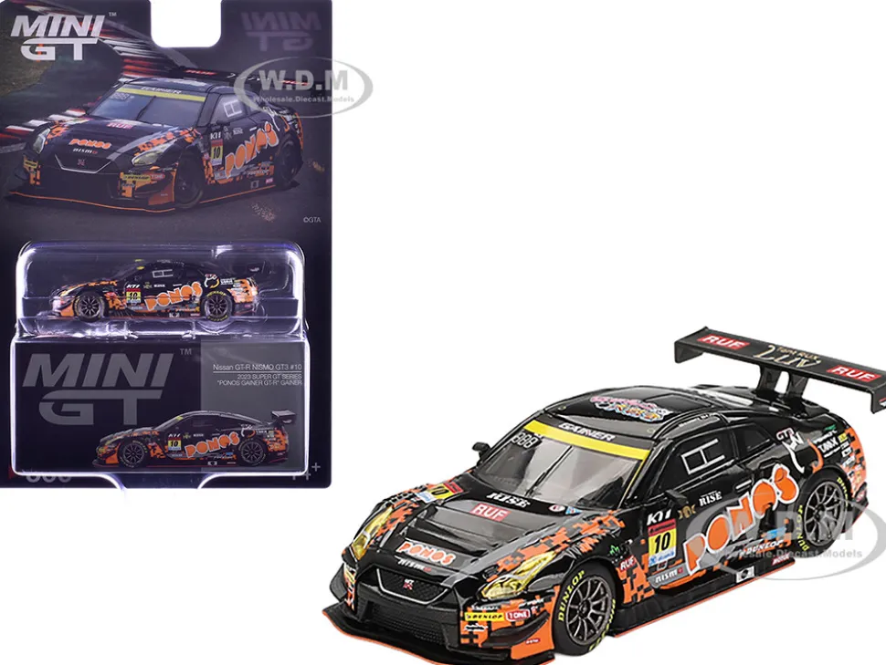 Nissan GT-R NISMO GT3 #10 Hironobu Yasuda - Riki Okusa "PONOS GAINER" "Super GT Series" (2023) Limited Edition 1/64 Diecast Model Car by Mini GT