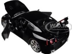 2009 Nissan GT-R R35 Black 1/24 Diecast Car Model Jada 96811