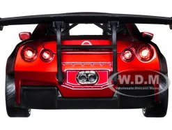 2009 Nissan GT-R R35 Candy Red Red Ranger Diecast Figurine Power Rangers 1/24 Diecast Model Car Jada 31908