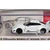 Nissan 35GT-RR "LB-Silhouette Works GT" RHD (Right Hand Drive) White with Extra Wheels 1/64 Diecast Model Car by CM Model