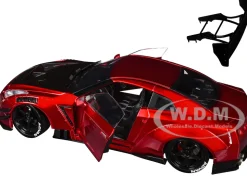 Nissan GT-R (R35) Liberty Walk Body Kit 2.0 RHD (Right Hand Drive) Red Metallic with Carbon Hood 