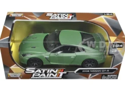 2008 Nissan GT-R R35 Matt Green 1/24 Diecast Model Car Motormax 79506