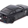 Nissan GT-R (R35) Nismo RHD (Right Hand Drive) Nismo Black with Carbon Hood and Top 1/64 Diecast Model Car by Inno Models