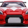 2009 Nissan GT-R R35 Red Red Ranger's Power Rangers 1/32 Diecast Model Car Jada 31827