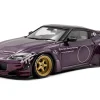 2022 Nissan Pandem Fairlady Z RHD (Right Hand Drive) Purple Metallic with Black Top 1/43 Diecast Model Car by Solido