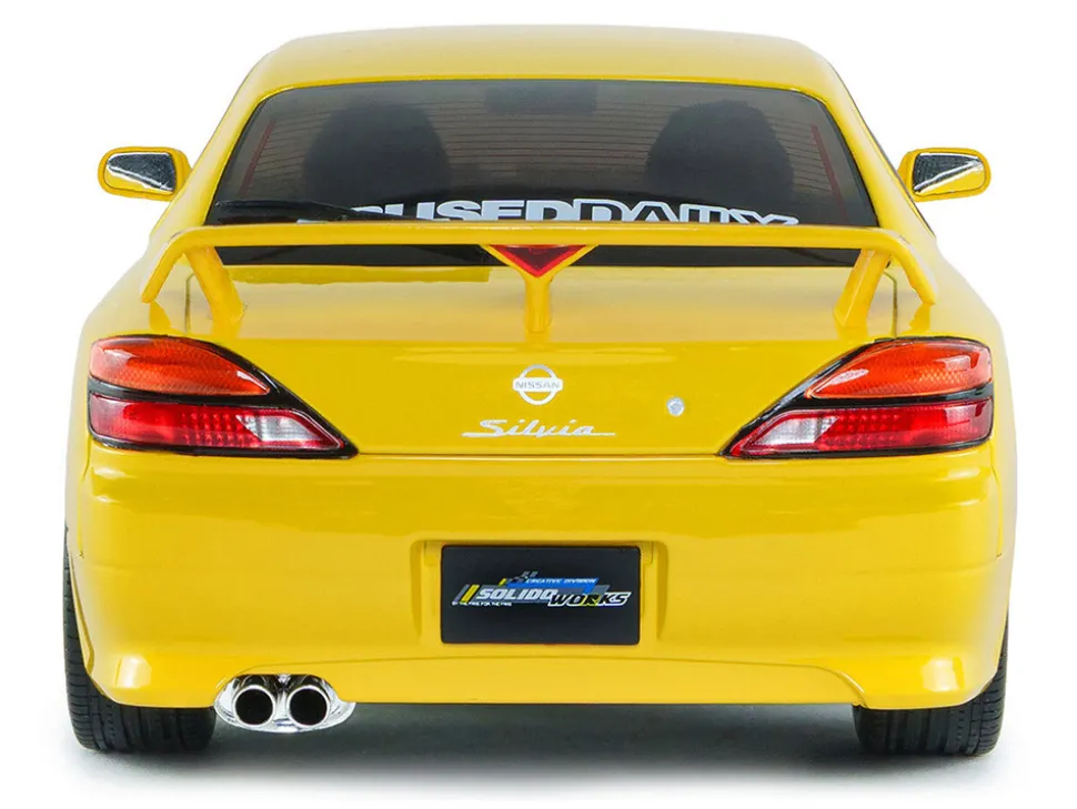1999 Nissan Silvia (S15) Spec-R Aero RHD (Right Hand Drive) Lightning Yellow 1/18 Diecast Model Car by Solido