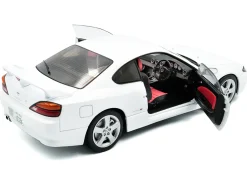 1999 Nissan Silvia (S15) Spec-R Aero RHD (Right Hand Drive) Aspen White 1/18 Diecast Model Car by Solido