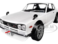 1970 Nissan Skyline (C10) Hakosuka RHD (Right Hand Drive) White 1/18 Diecast Model Car by Solido