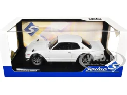 1970 Nissan Skyline (C10) Hakosuka RHD (Right Hand Drive) White 1/18 Diecast Model Car by Solido