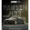 Nissan Skyline GT-R (BCNR33) RHD (Right Hand Drive) "Pandem - Rocket Bunny" Black 1/64 Diecast Model Car by Inno Models