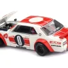 Nissan Skyline 2000GT-R (KPGC10) "Kaido Works V2" RHD (Right Hand Drive) White with Red Stripes (Designed by Jun Imai) "Kaido House" Special 1/64 Diecast Model Car by Mini GT