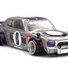 Nissan Skyline 2000GT-R (KPGC10) "Kaido Works V1" RHD (Right Hand Drive) #0 Silver Metallic with Purple Stripes (Designed by Jun Imai) "Kaido House" Special 1/64 Diecast Model Car by Mini GT