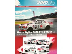 Nissan Skyline 2000 GT-R (KPGC10) #1 RHD (Right Hand Drive) Takahashi Kinimitsu "Fuji Masters 250km" (1971) 1/64 Diecast Model Car by Inno Models
