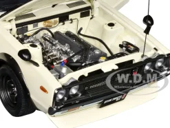 Nissan Skyline 2000GT-R (KPGC110) Tuned Version RHD (Right Hand Drive) White 1/18 Model Car by Autoart