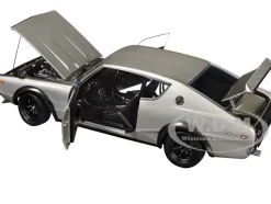 Nissan Skyline 2000GT-R (KPGC110) Tuned Version RHD (Right Hand Drive) Silver Metallic 1/18 Model Car by Autoart