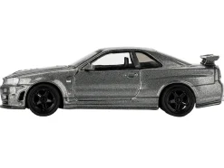Nissan Skyline GT-R (NISMO BNR34 CRS Version) RHD (Right Hand Drive) Dark Metal Gray Metallic Limited Edition 1/64 Diecast Model Car by Mini GT