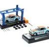 1971 Nissan Skyline GT-R RHD (Right Hand Drive) #15 "Gulf Oil" Light Blue and Orange "Auto-Lifts" Series Limited Edition to 3300 pieces Worldwide 1/64 Diecast Model Car by M2 Machines