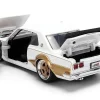 1971 Nissan Skyline 2000GT-R RHD (Right Hand Drive) White with Gold Graphics "JDM Tuners" Series 1/24 Diecast Model Car by Jada