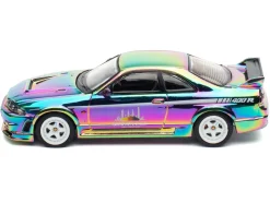 Nissan Skyline GT-R (R33) Nismo 400R RHD (Right Hand Drive) Chameleon "Tokyo Auto Salon Kuala Lumpur First Edition" 1/64 Diecast Model Car by Inno Models