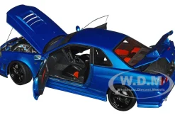 Nissan Skyline GT-R R34 Nismo Z-TUNE RHD (Right Hand Drive) Bayside Blue 1/18 Model Car by Autoart