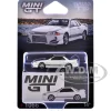 Nissan Skyline GT-R (R32) RHD (Right Hand Drive) "Veilside Combat C-I" White with Gray Stripes Limited Edition 1/64 Diecast Model Car by Mini GT