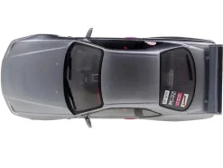 1999 Nissan Skyline GT-R (R34) RHD (Right Hand Drive) Silver Metallic with Purple Wheels 1/18 Diecast Model Car by Solido