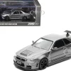 Nissan Skyline GT-R (R34) Z-Tune RHD (Right Hand Drive) Gray Metallic "Thailand Diecast Expo 2025 Event Edition" 1/64 Diecast Model Car by Inno Models